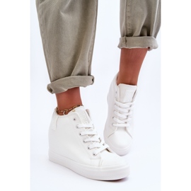 Tênis feminino de couro Big Star MM274002 branco 1