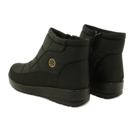 NEWS Botas de neve femininas leves em 22SN26-5029 Black Fur preto 3