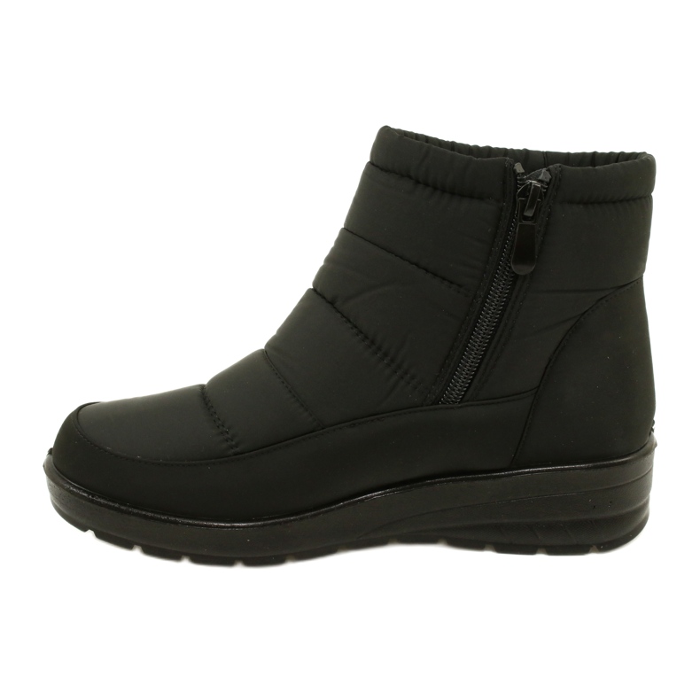 NEWS Botas de neve femininas leves em 22SN26-5029 Black Fur preto 1