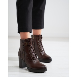 Bolsas femininas rendadas no poste Shelovet marrom 1