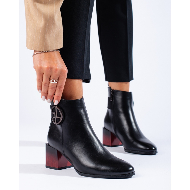 W. Potocki Botas femininas negras no posto Potocki preto 1 W. Potocki Botas femininas negras no posto Potocki preto 1