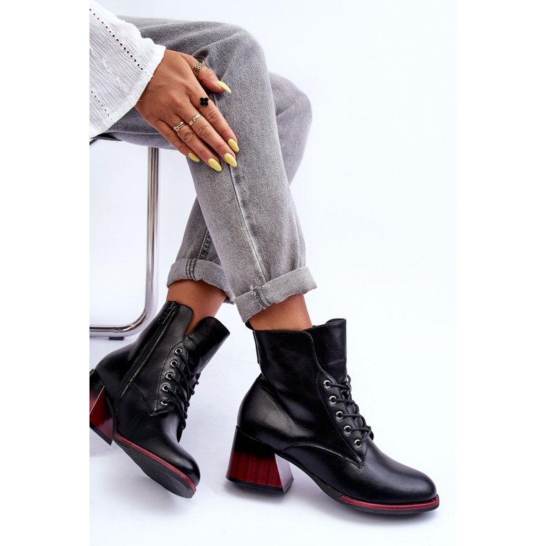 Vinceza Botas Salto Alto Preto Luloshe 1