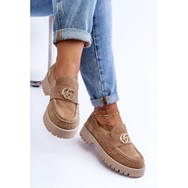 Laura Messi Sapatos femininos de camurça com decoração bege rosefalls 1