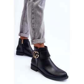 FD1 Botas Femininas com Decoração Galos Pretos 1 FD1 Botas Femininas com Decoração Galos Pretos 1