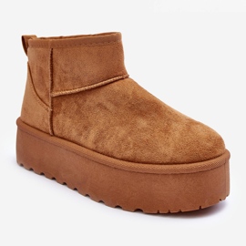 FD1 Botas de neve de camurça na plataforma Corcoran Brown castanho 1 FD1 Botas de neve de camurça na plataforma Corcoran Brown castanho 1
