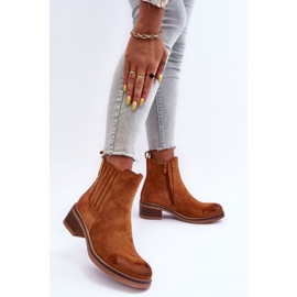 WS1 Botas Femininas Clássicas de Camurça Marrom Metanassa castanho 2