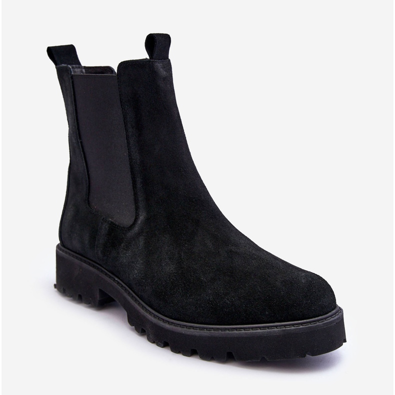 Botas pretas de camurça Jodhpur Nicole 2672 preto 1