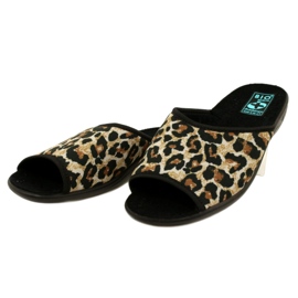 Chinelos leopardo de mulher Adanex 16833 preto 3