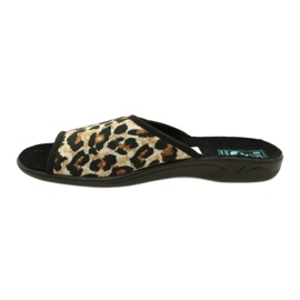 Chinelos leopardo de mulher Adanex 16833 preto 2
