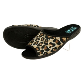 Chinelos leopardo de mulher Adanex 16833 preto 4