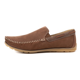 KOMODO Mocassins em pele de homem 920K castanhos 1