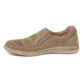 WASAK Sapatos de verão de homem em pele 0116W castanho marrom 1