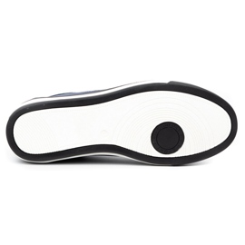 Polbut Sapatos casuais de homem em pele 2121/2 azul marinho 1