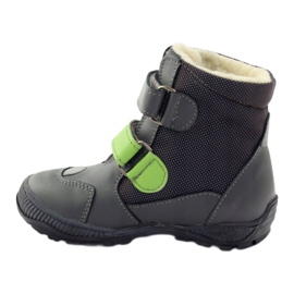 Bartuś Botuś Boots Boots com membrana 315 para velcro cinza/verde 2