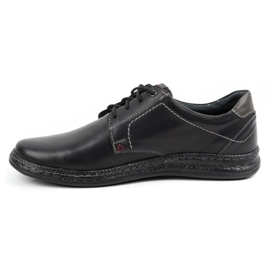 Olivier Sapatos casuais de homem em pele 930MA preto 1