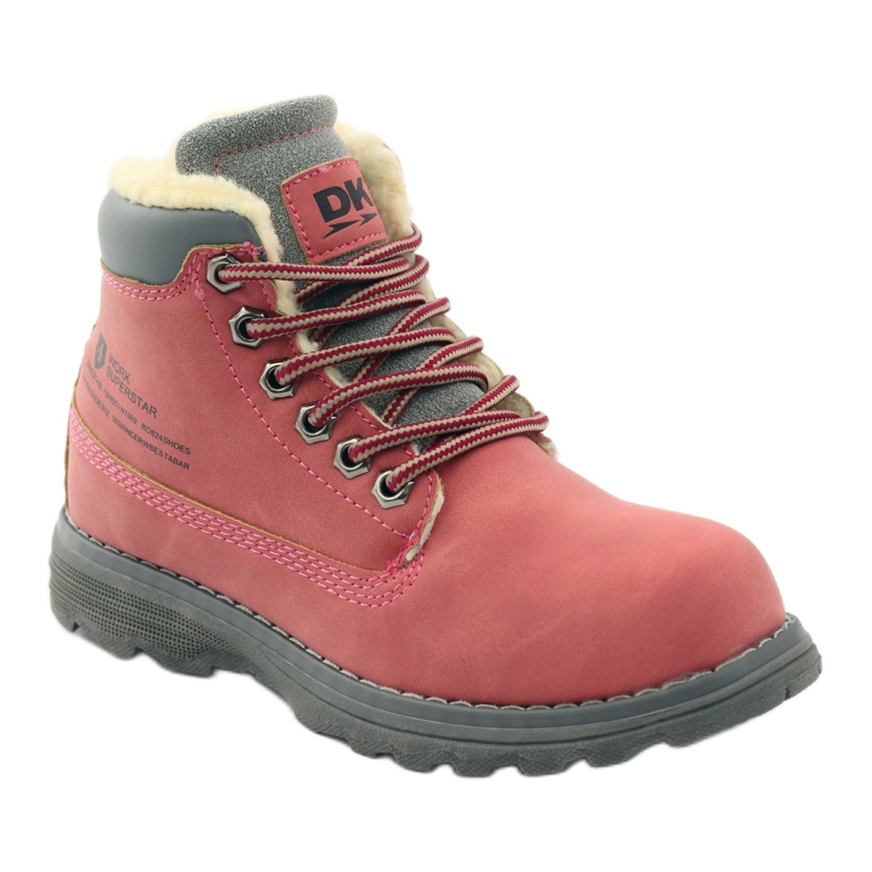 DK Botas de inverno para caminhada com zíper 75009 rosa 1 DK Botas de inverno para caminhada com zíper 75009 rosa 1