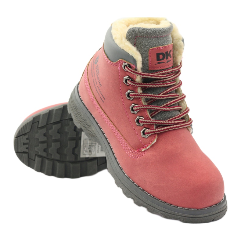 DK Botas de inverno para caminhada com zíper 75009 rosa 3 DK Botas de inverno para caminhada com zíper 75009 rosa 3