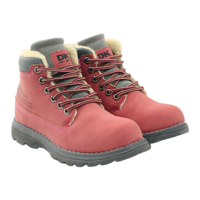 DK Botas de inverno para caminhada com zíper 75009 rosa 4 DK Botas de inverno para caminhada com zíper 75009 rosa 4