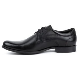 Kampol Sapatos elegantes de homem em pele 344KAM preto 1