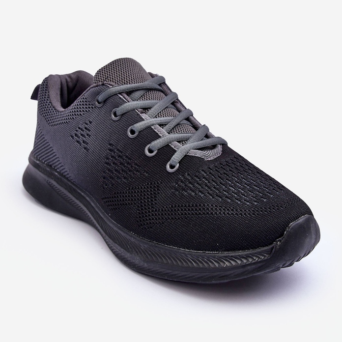 Sapatos esportivos masculinos cinza claro/preto Royce 1