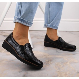 Sapatos confortáveis Rieker W RKR166C crocodilo preto 2