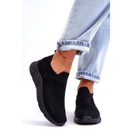 Sapatos esportivos femininos sem cadarço Preto Claris 7