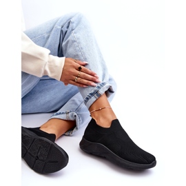 Sapatos esportivos femininos sem cadarço Preto Claris 4