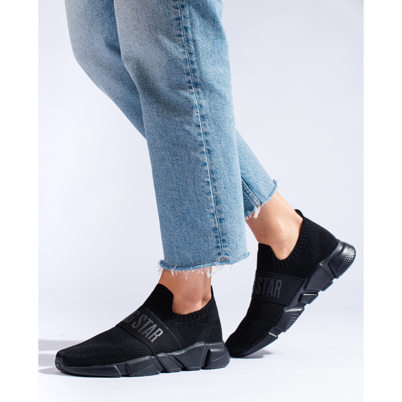 Tênis feminino Big Star JJ274296 preto 2