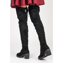 Seastar Botas altas de camurça preto 1