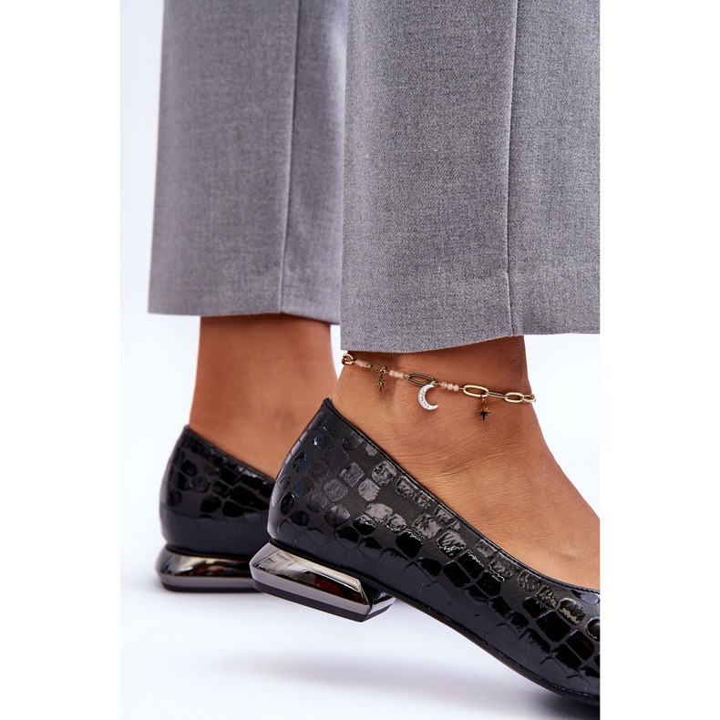 PD1 Vaani Couro Salto Baixo Preto Vaani 2