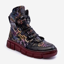 Botas de couro sem cadarço Maciejka 06158-01 preta preto 1 Botas de couro sem cadarço Maciejka 06158-01 preta preto 1