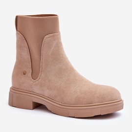 Botas Femininas Camurça Jodhpur Bege Tannaz 1