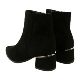 Evento Botas de camurça com decoração prateada, pretas 23BT35-6420 preto 3