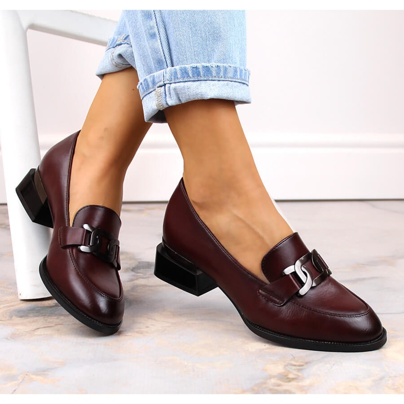 Vinceza 58162 sapatilha bordô com corrente vermelho 1 Vinceza 58162 sapatilha bordô com corrente vermelho 1