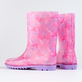 Botas de chuva Shelovet cor-de-rosa para menina 2