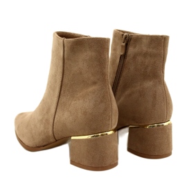 Evento Botas de Camurça com Decoração Dourada, Bege 23BT35-6420 3