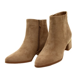 Evento Botas de Camurça com Decoração Dourada, Bege 23BT35-6420 2