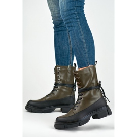 Botas de cano alto de mulher Garlin preto 2