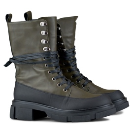 Botas de cano alto de mulher Garlin preto 1