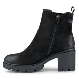 Botas femininas de camurça clássicas no posto Adeline preto 1
