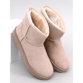 Ensle Botas curtas de neve bege 1 Ensle Botas curtas de neve bege 1