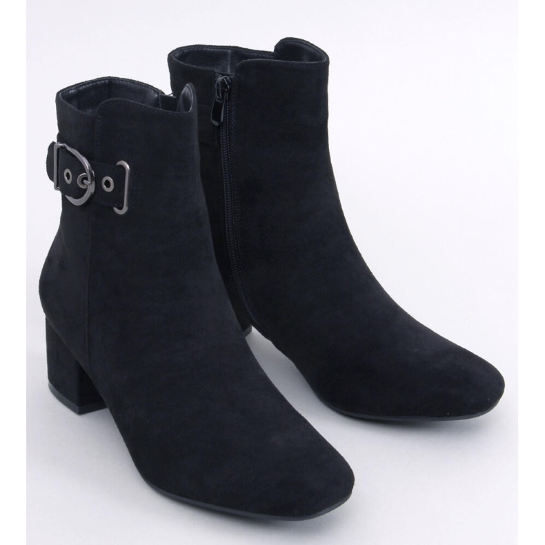 Lanne Botas pretas de salto baixo preto 1