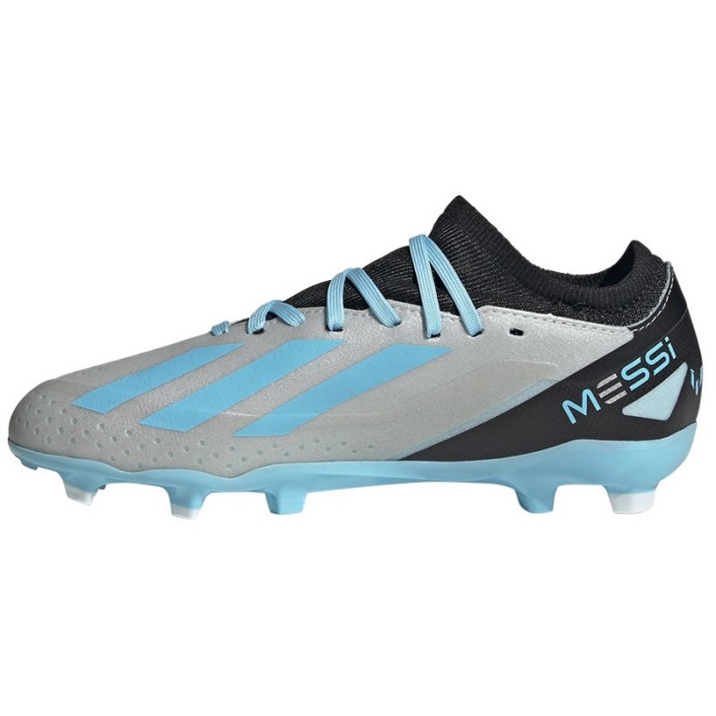 Chuteiras Adidas X Crazyfast Messi.3 Fg Jr IE4077 cinza tons de cinza 1