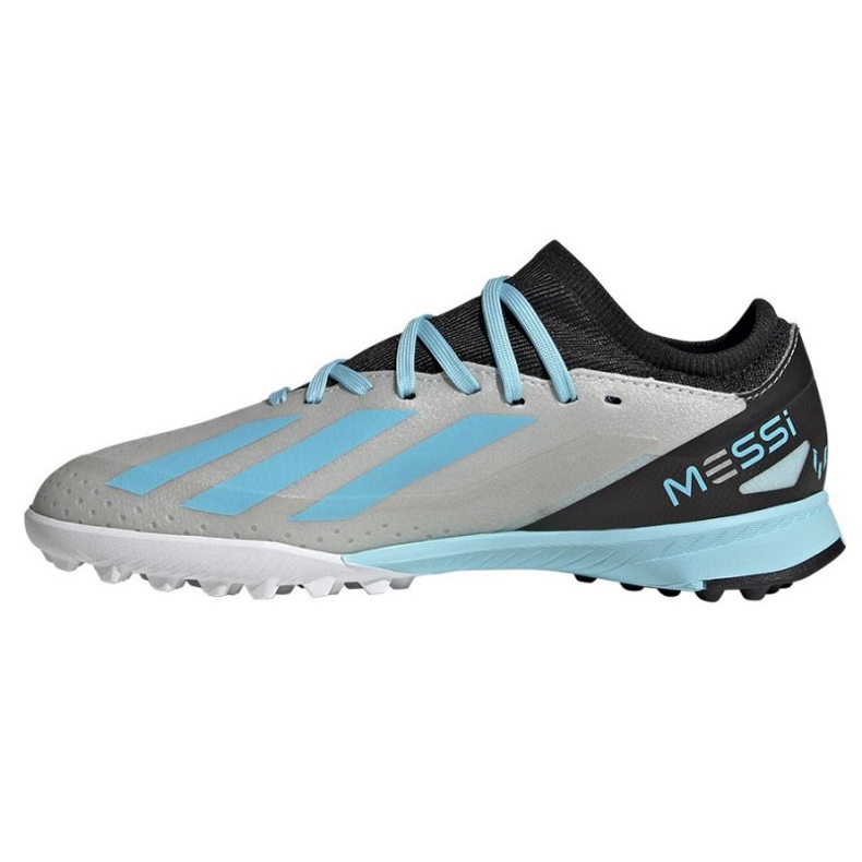 Chuteiras Adidas X Crazyfast Messi.3 Tf Jr IE4073 cinza tons de cinza 1