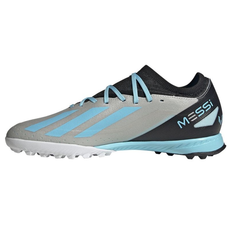 Chuteiras Adidas X Crazyfast Messi.3 Tf M IE4074 prata 1