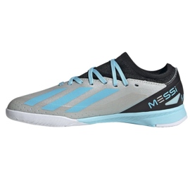 Chuteiras Adidas X Crazyfast Messi.3 In Jr IE4075 prata 1 Chuteiras Adidas X Crazyfast Messi.3 In Jr IE4075 prata 1