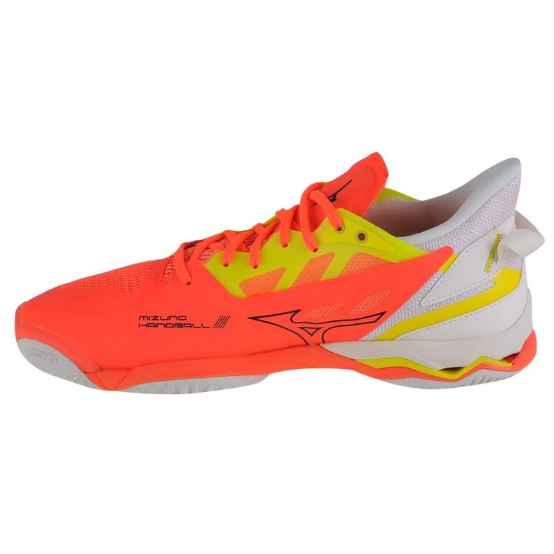 Tênis de handebol Mizuno Wave Mirage 5 M X1GA235002 laranja laranjas e vermelhos 1