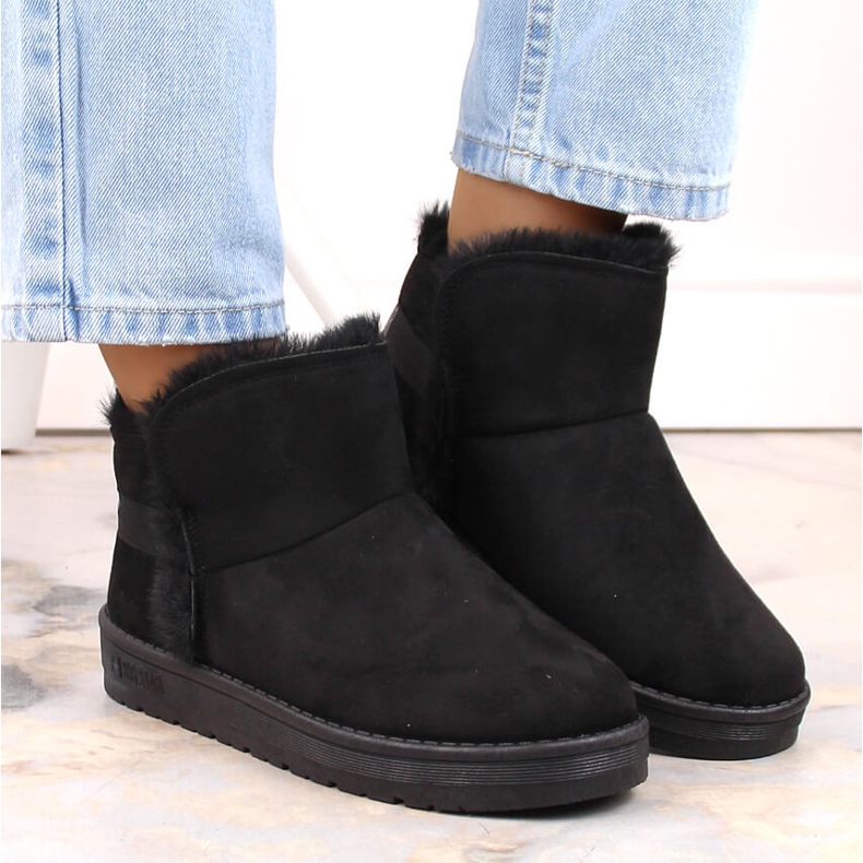 Botas de neve femininas mukluki preto Big Star KK274622 2