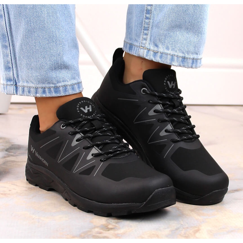 Potocki Tênis esportivo de trekking Vanhorn preto softshell 1