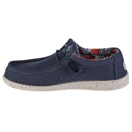 Hey Dude Ei cara Wally Stretch Canvas M 40022-425 sapatos azul 1 Hey Dude Ei cara Wally Stretch Canvas M 40022-425 sapatos azul 1